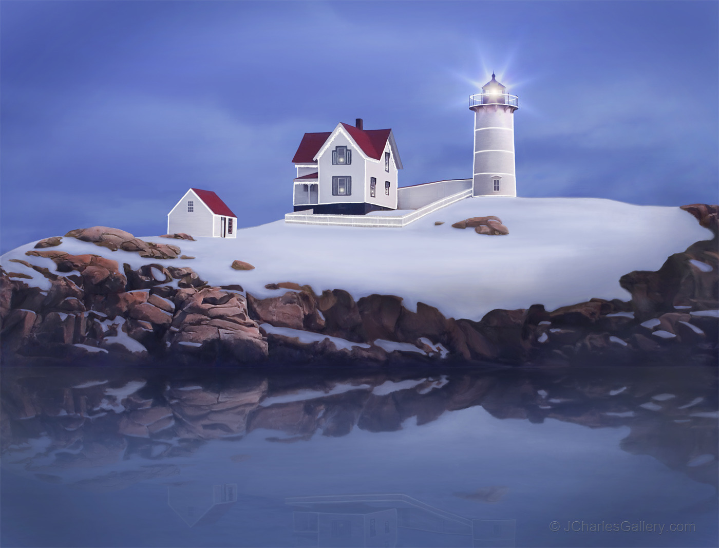 Lighting of the Nubble (image for) Lighting of the Nubble