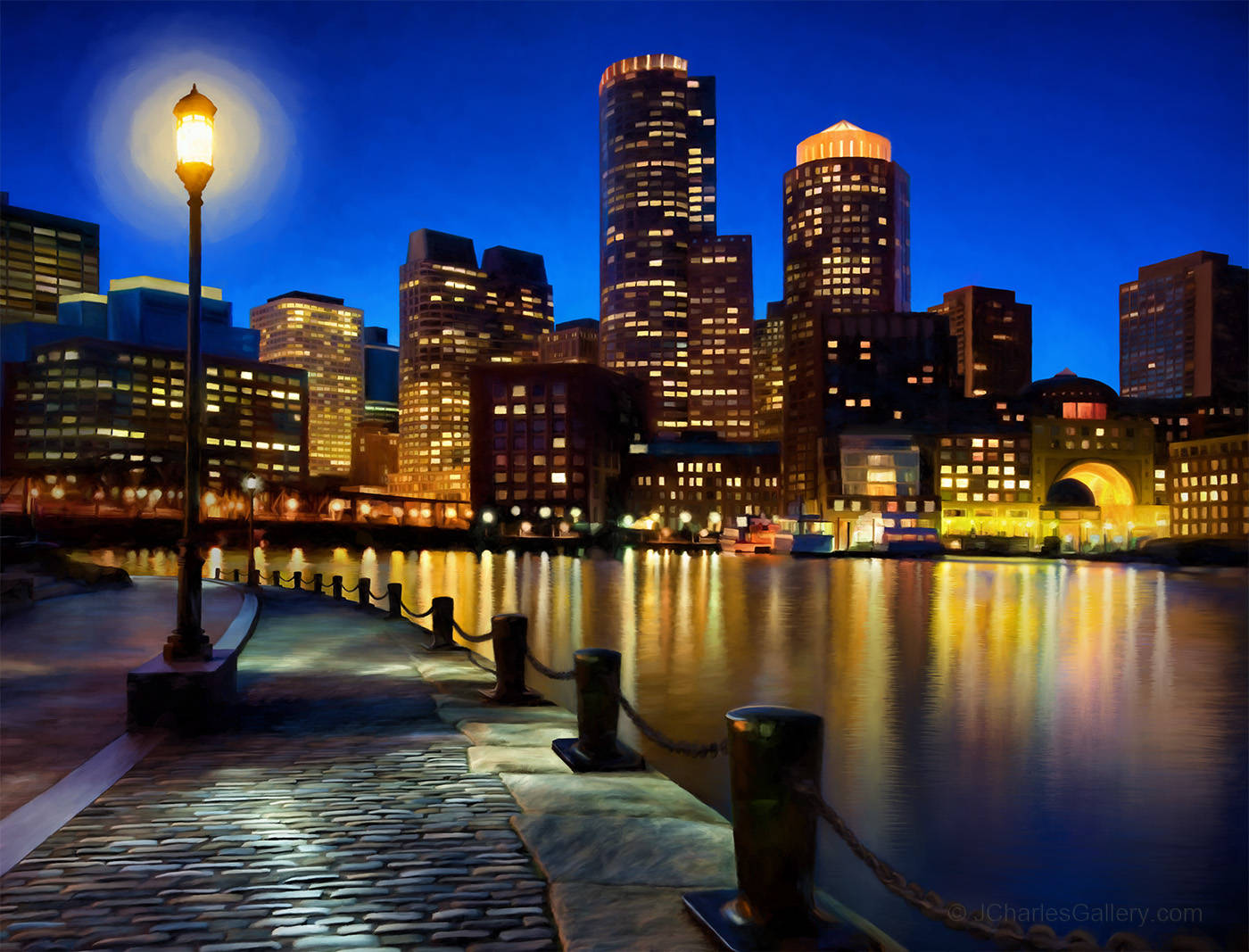 Boston Harbor Skyline (image for) Boston Harbor Skyline